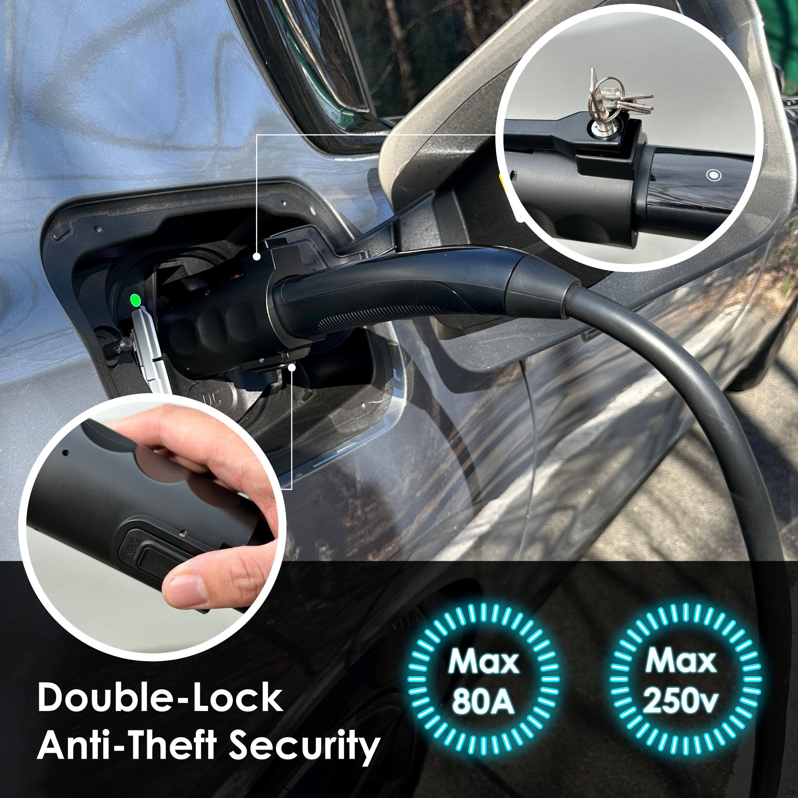 Double-Lock Anti-Theft Security

Max 80A

Max 250v