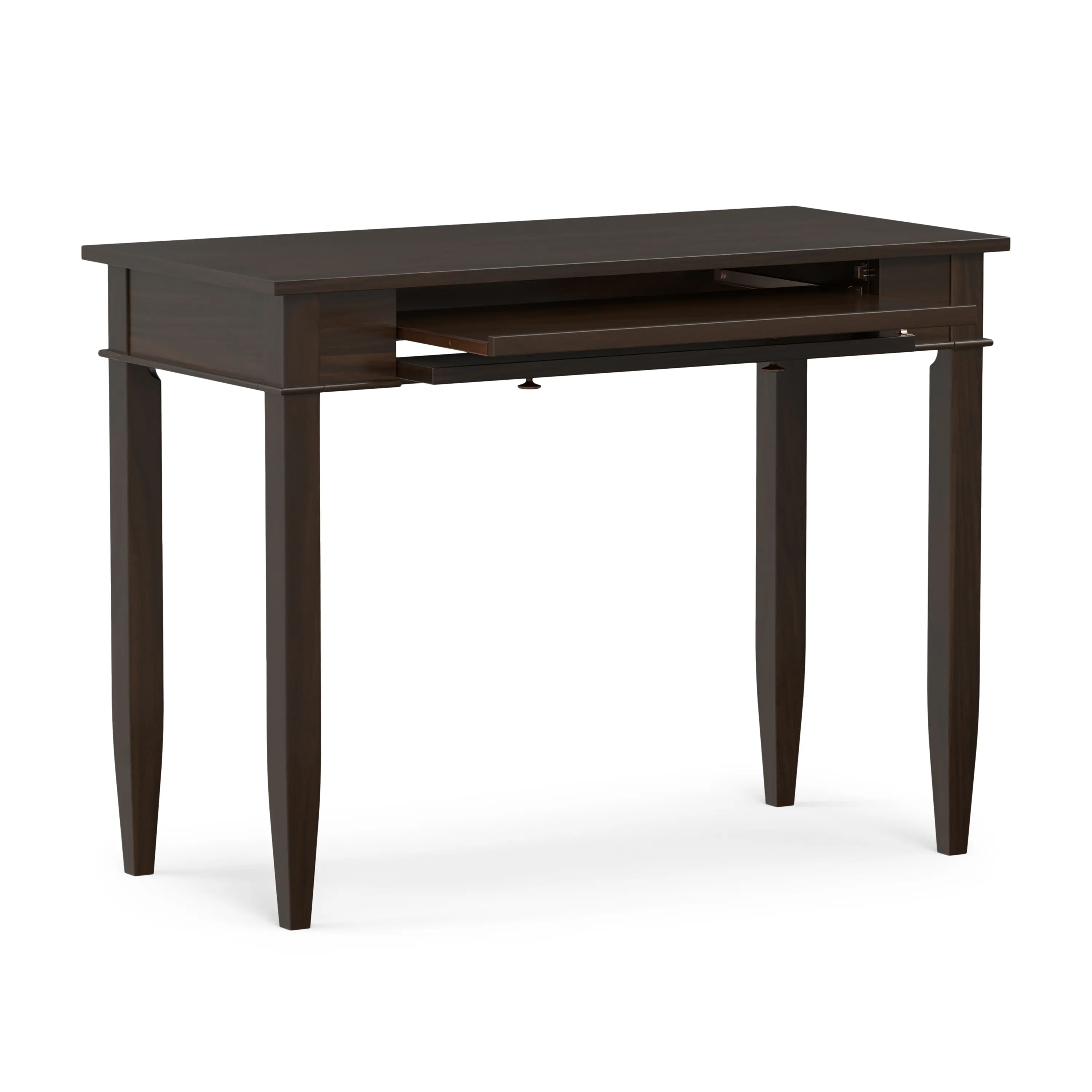 Alt View 1. Simpli Home - Lowry 72 inch Wide Solid Wood Large Desk in Oak - Oak.