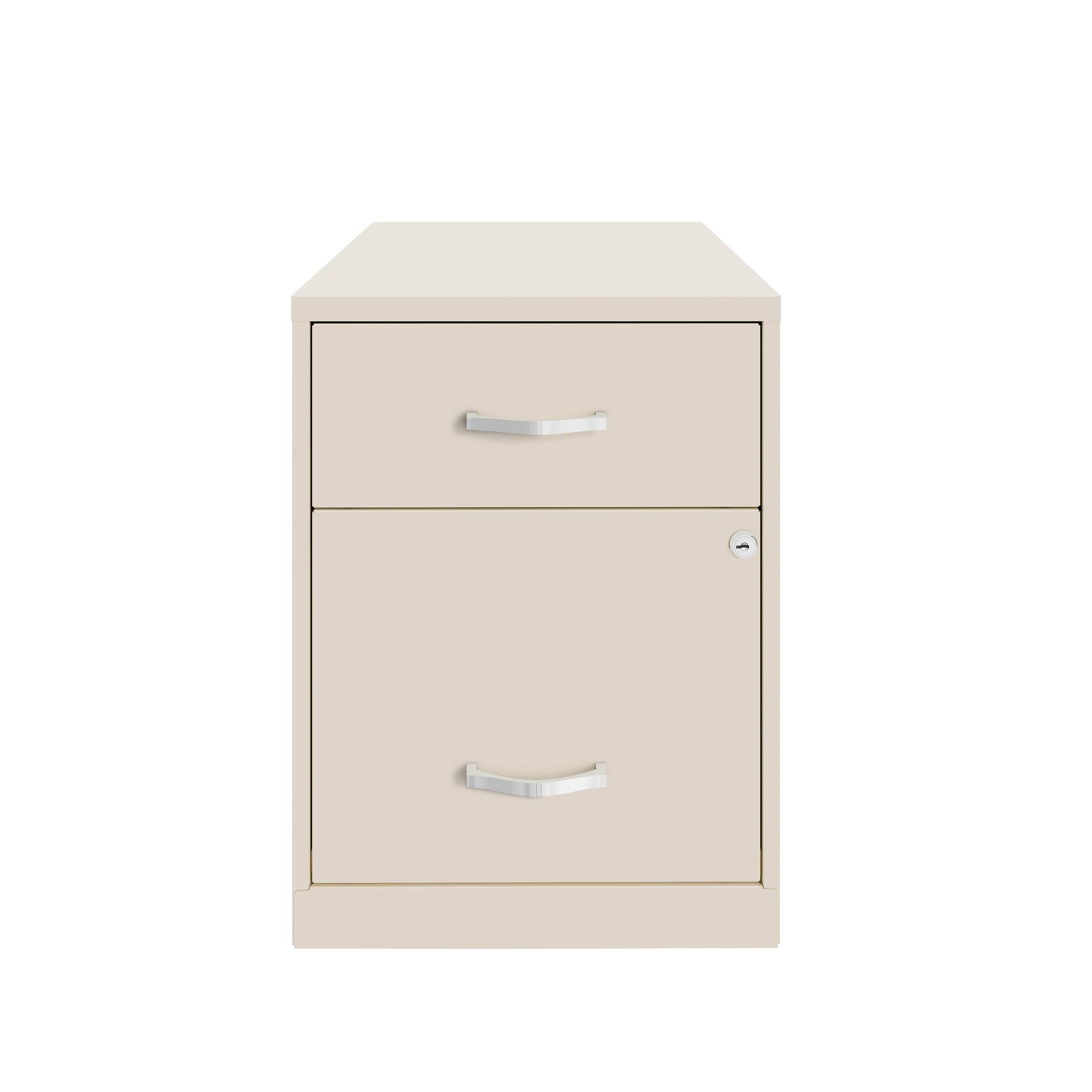 Alt View 4. Space Solutions - Space Solutions 18" Deep 2 Drawer Letter Width Vertical File Cabinet with Accessory Drawer, Stone - Stone.