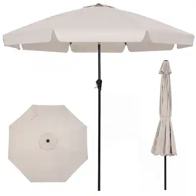 best buy 10 foot patio umbrellas WUFF Bluu 10ft Offset Umbrella Cantilever Umbrella Hanging Market Umbrella Outdoor with Crank & Cross Bases(Beige) : Patio, Lawn & Garden Canopy Shape PURPLE LEAF Outdoor Aluminum Umbrella