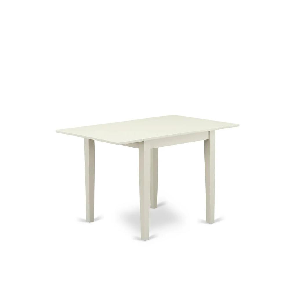 Angle. East West Furniture - East West Furniture 5-Piece Dinner Table Set-A Mid Century Modern Table and 4Linen FabricDining Chairs with Button - Multi-Color.