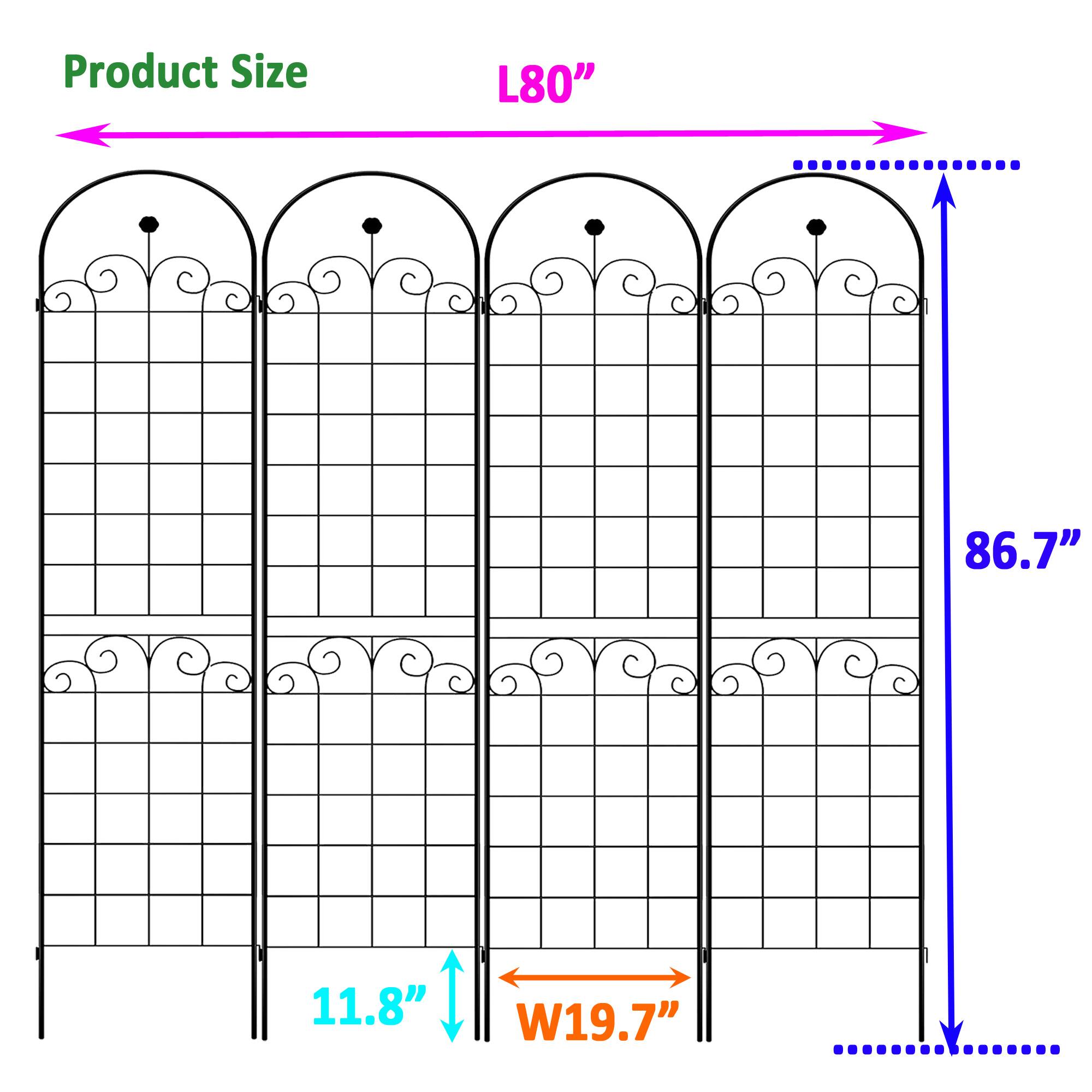 Product Size  
L80" x W19.7" x 86.7" x 11.8"