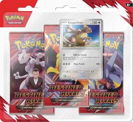 Pokémon - Pokemon TCG: Scarlet & Violet - Destined Rivals 3-Pack Blister – Kangaskhan (3 Booster Packs & 1 Foil Promo Card)