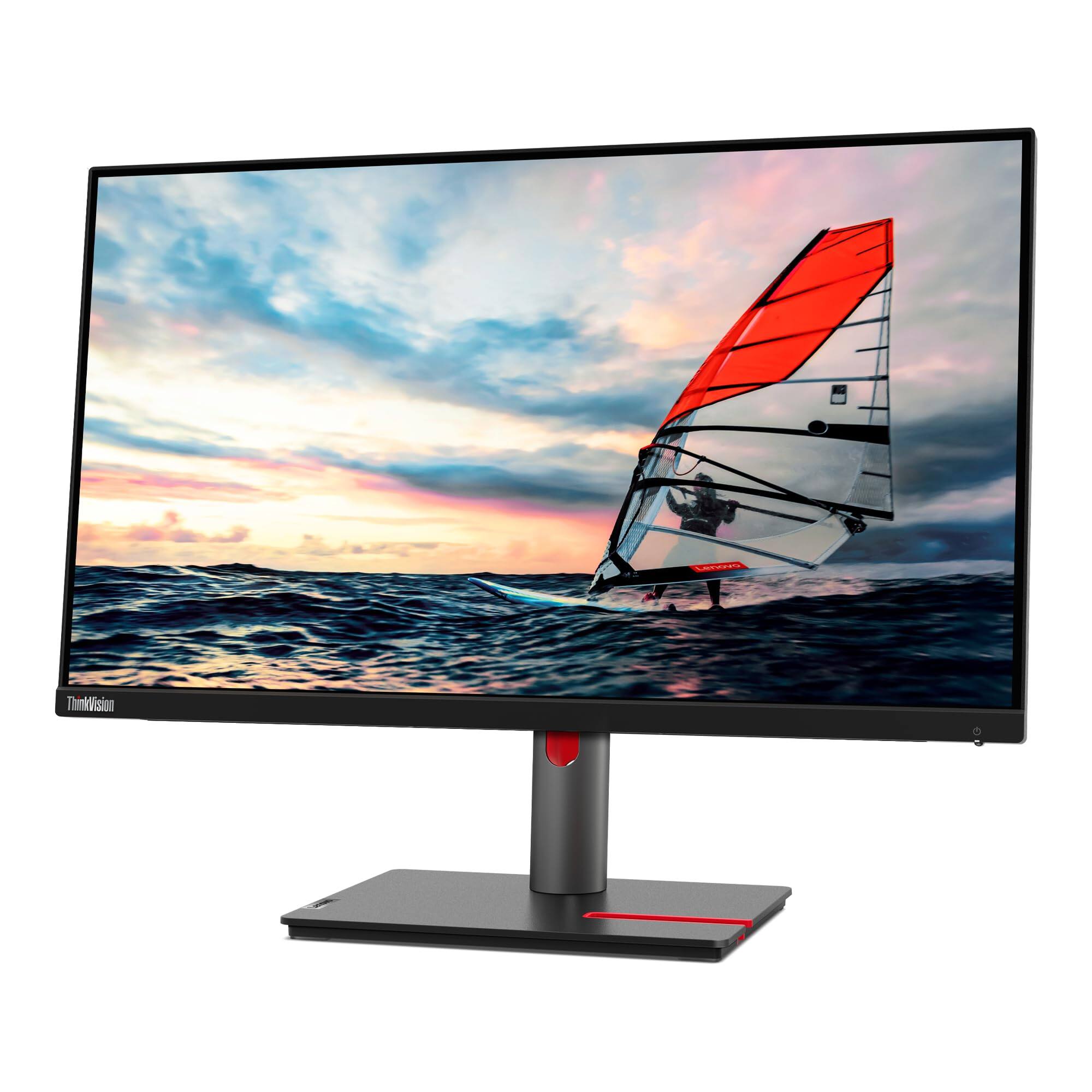 Alt View 4. Lenovo - Lenovo Thinkvision P25I-30 24.5" Monitor (1920x1080) 1HDMI 1VGA 250Nit 100Hz 4ms - Black.