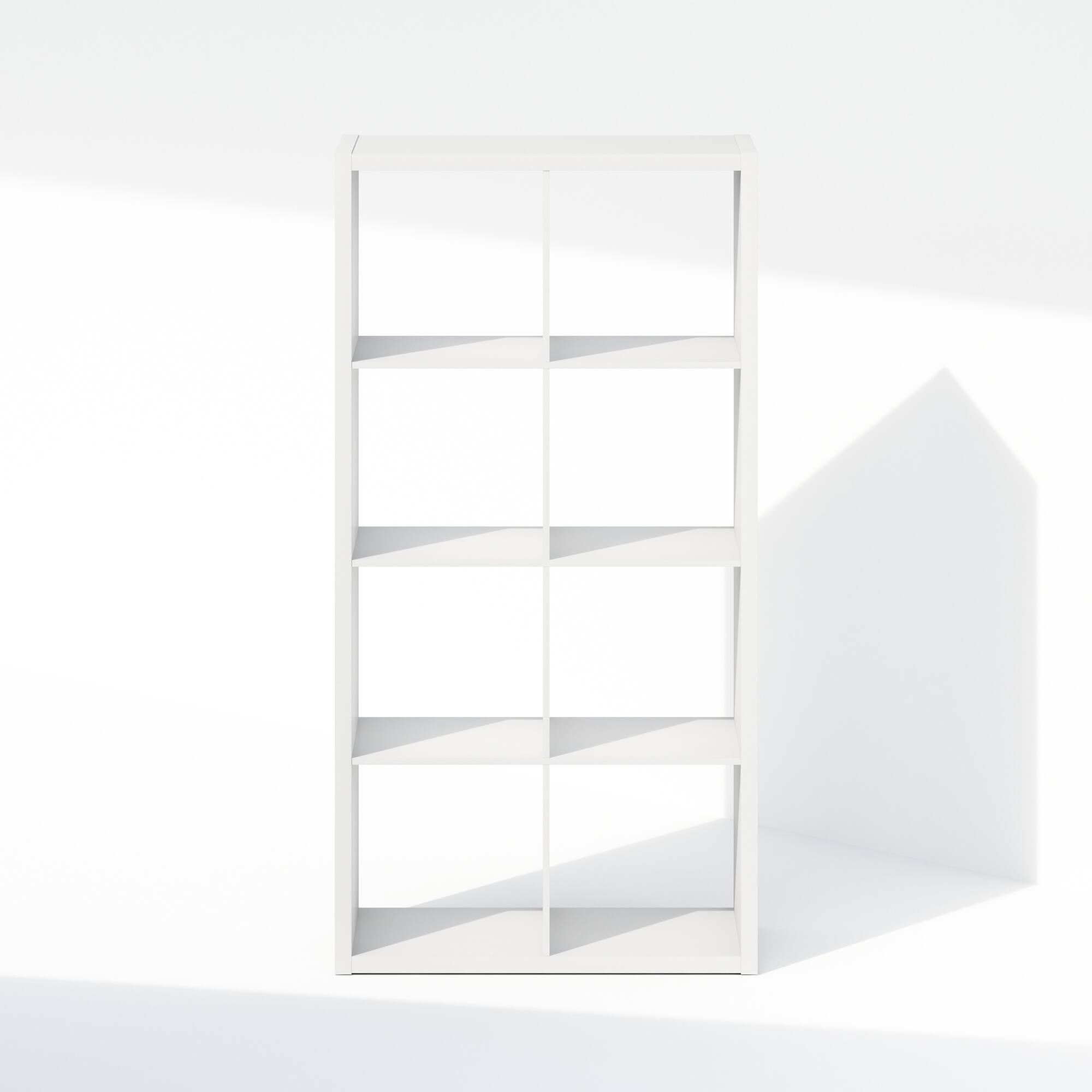 Alt View 2. Furinno - Cubic Open Back Multipurpose Clothing & Closet Storage Organizer Shelf, 8-Cube - White.