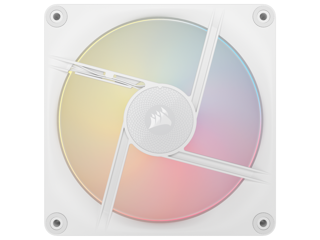 Alt View 7. CORSAIR - CORSAIR iCUE LINK LX140-R RGB 140mm PWM Reverse Fan Kit - White, Dual Light Loops, Magnetic Bearing - White.