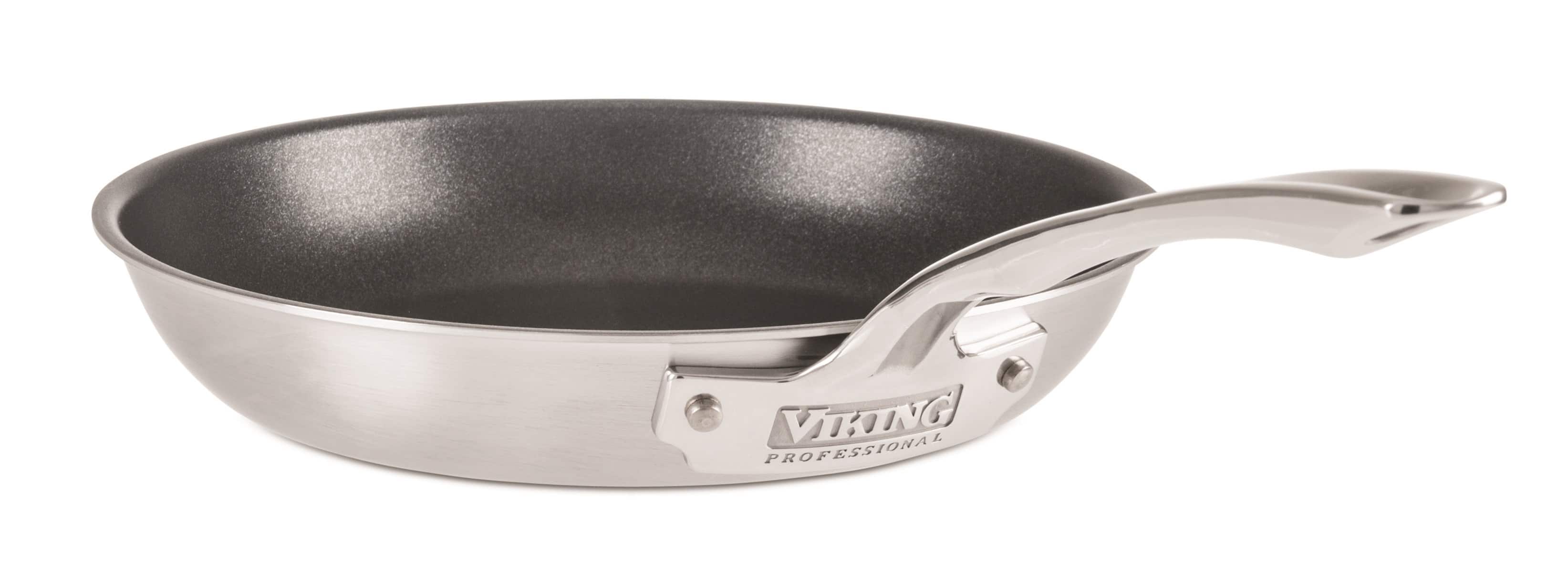 Angle. Viking - Professional 5 Ply 10" Nonstick Fry Pan - Satin.