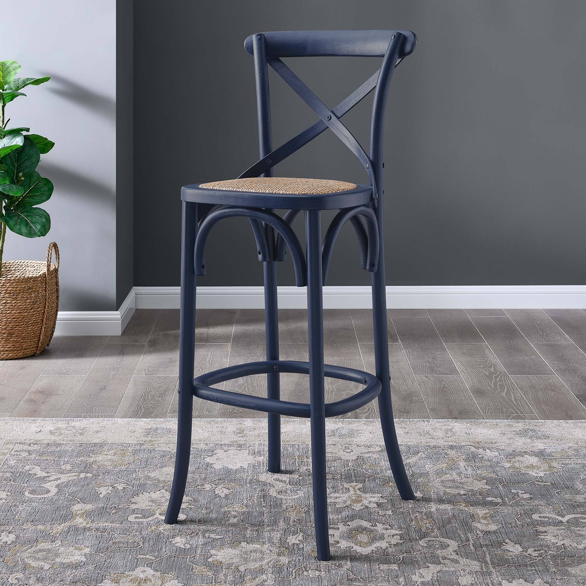 Alt View 5. Modway - Gear Bar Stool - Blue.
