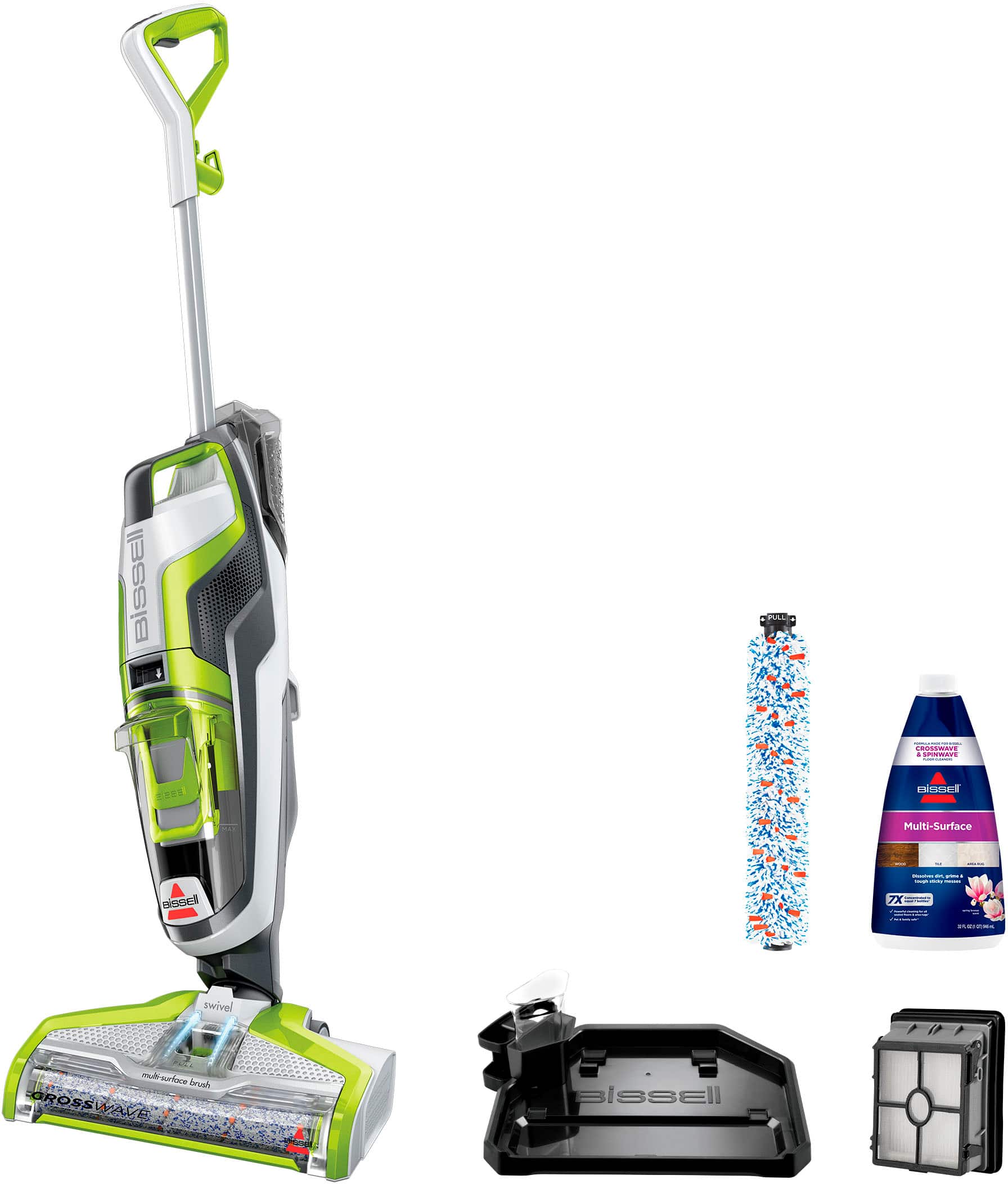 Bissell - CO20JRWert Multi-Surface Cleaner: This cleaner is designed for use on various surfaces, including carpets, hard floors, and upholstery. It features a swivel mop head and a telescoping mop handle for easy maneuverability. The cleaner is equipped with a 12-volt motor and comes with a 1.5-gallon tank.
Bissell - Maddie 2-in-1 Multi-Surface Cleaner: This cleaner is a versatile tool for cleaning both carpets and hard floors. It has a swivel mop head and a telescoping mop handle, making it easy to use and maneuver. The cleaner is equipped with a 12-volt motor and comes with a 1.5-gallon tank.
Bissell - 7X Multi-Surface Cleaner: This cleaner is designed for use on various surfaces, including carpets, hard floors, and upholstery. It features a swivel mop head and a telescoping mop handle for easy maneuverability. The cleaner is equipped with a 12-volt motor and comes with a 1.5-gallon tank.
Bissell - GROSSWAV Multi-Surface Cleaner: This cleaner is designed for use on various surfaces, including carpets, hard floors, and upholstery. It features a swivel mop head and a telescoping mop handle for easy maneuverability. The cleaner is equipped with a 12-volt motor and comes with a 1.5-gallon tank.