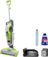 BISSELL - CrossWave Multi-Surface Wet Dry Upright Vacuum - Molded White, Titanium and Cha Cha Lime Green - Front_Zoom