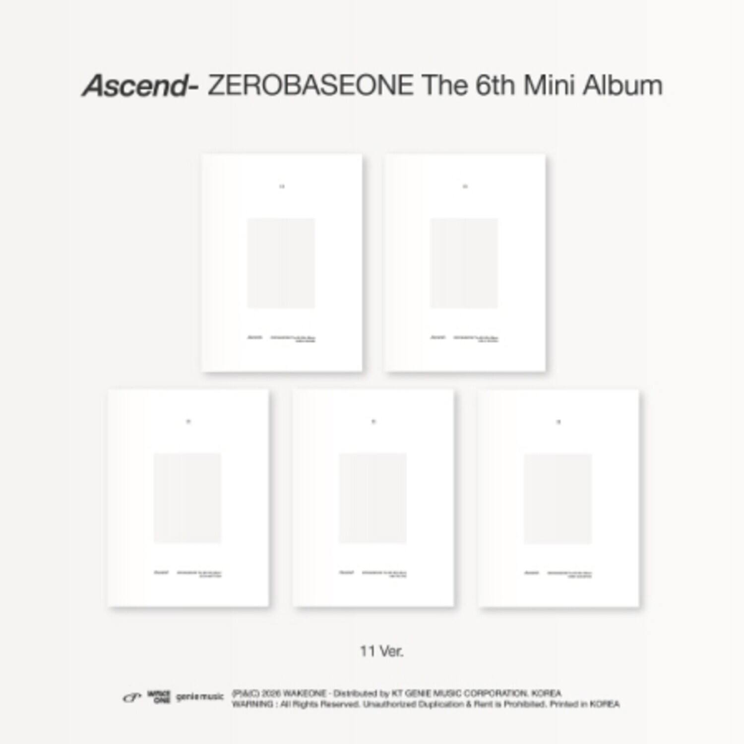 Zerobaseone - Ascend - 11 Version   - COMPACT DISCS [CD] price history on PriceWatchPro