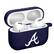 Alt View 1. Artinian - Atlanta Braves AirPods Pro Silicone Case Cover - Navy.