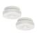 Front. IQ America - IQA Battery Powered Motion Activated Ceiling Light 7in 1150 Lumens Indoor Outdoor Eaves Sheds Closets Attic 2pk - White.
