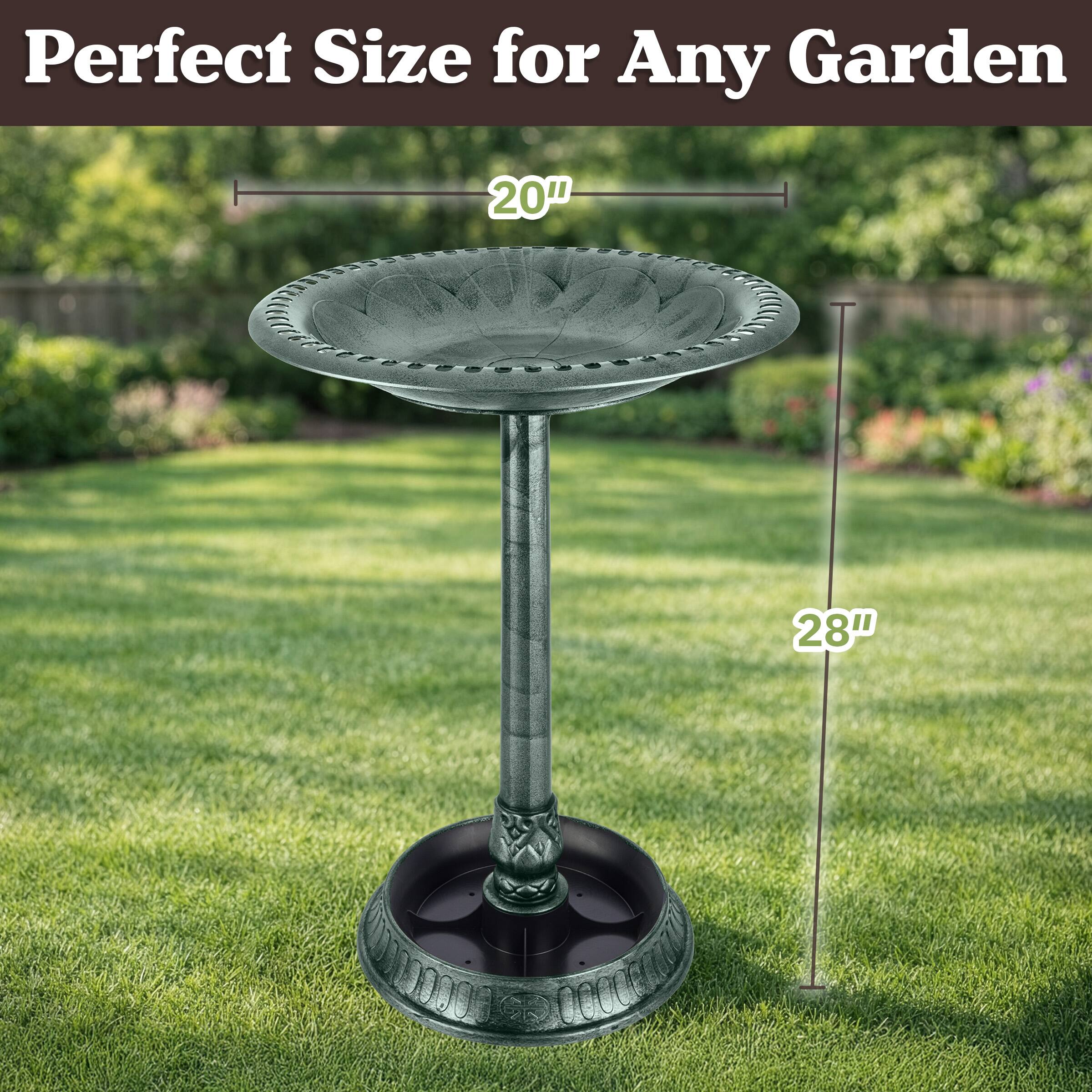 Perfect Size for Any Garden  
20"  
28"