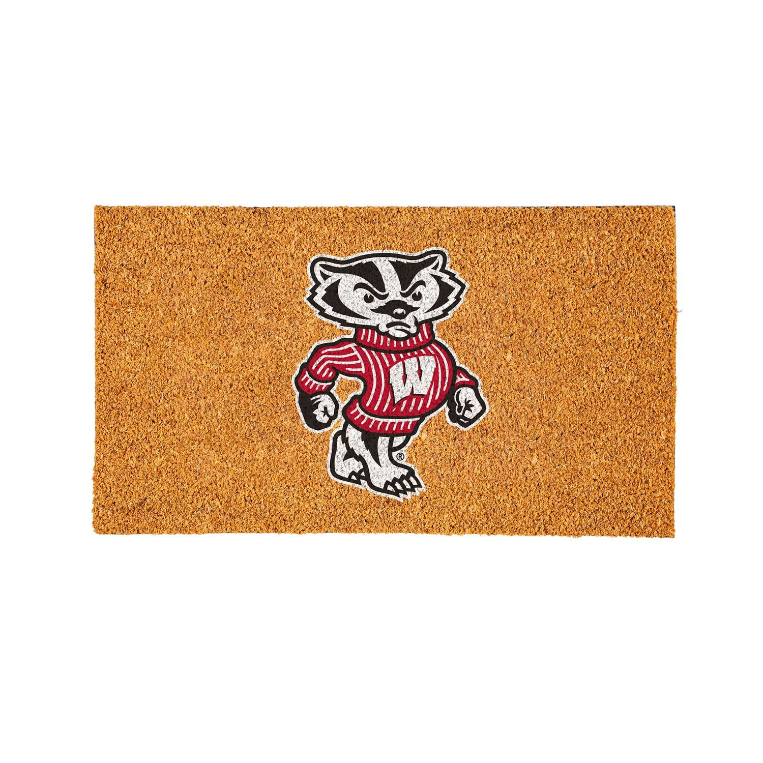 Evergreen Enterprises - Wisconsin Badgers 28" x 16" Logo Turf Mat - Multicolor