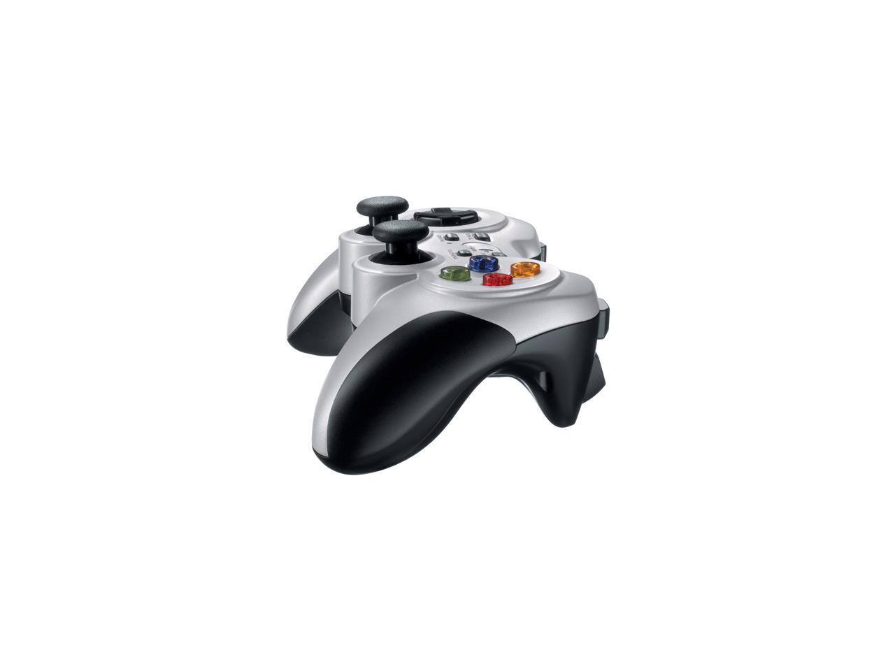 Alt View 1. Logitech - Logitech F710 Wireless Gamepad, 2.4GHz USB, Dual Vibration, 4-Way D-Pad, PC - Grey/Black - Grey/Black.