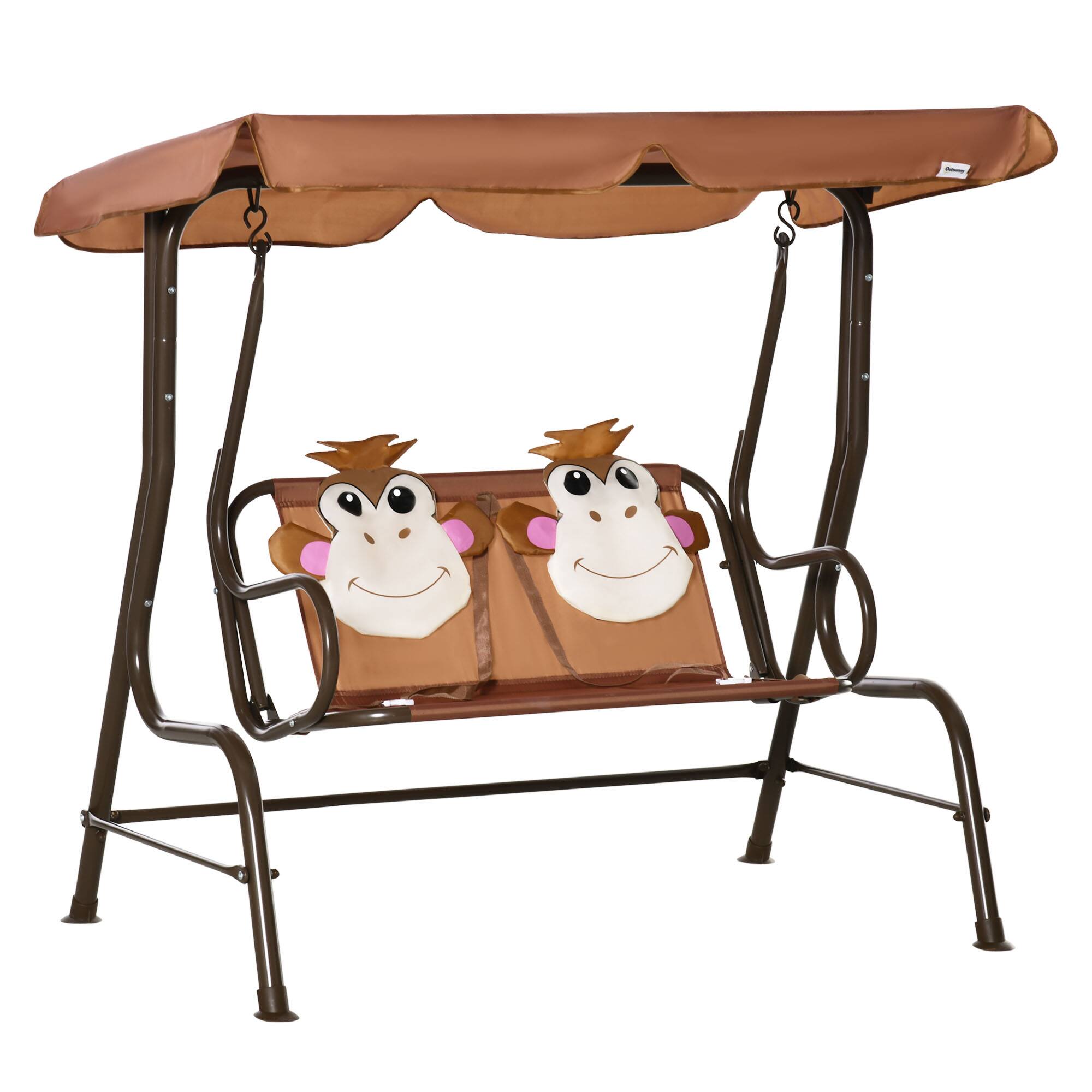 Outsunny - Patio Swing Monkey Gift for Kids with Seatbelts - Coffee price history on PriceWatchPro