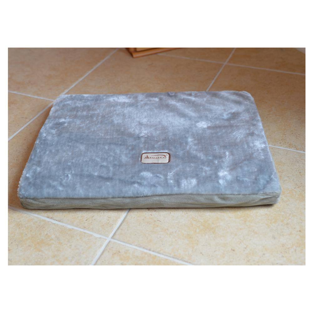 Alt View 1. Armarkat - Large Memory Foam Orthopedic Pet Bed Mat In Gray and Sage Green - Green.