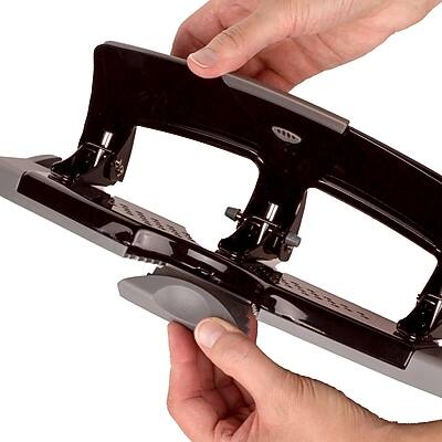 Alt View 2. Swingline - SmartTouch Low Force Desktop 3-Hole Punch, 20 Sheet Capacity, Black/Gray - Black/Gray.