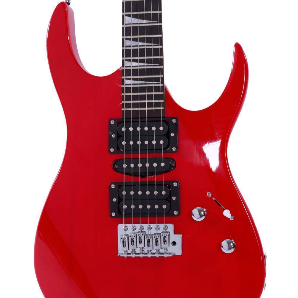 Alt View 3. Winado - 170 Style Electric Guitar Beginner Kit 39 Inch Full Size 6 String Red with Bag School Band For Gift.