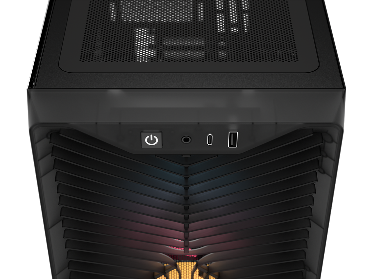 Alt View 9. CORSAIR - CORSAIR 3200D RS ARGB Mid-Tower Chassis, 3x RS120 ARGB Fans, DIY Features, Smoke - Smoke.