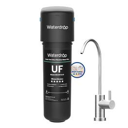 Waterdrop - 10UB-UF 0.01 μm Ultra Filtration Under Sink Water Filter System for Baçtёria Reduction - Black