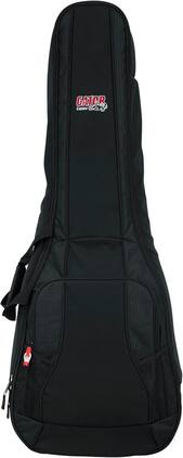 Gator - 4G Series Double Gig Bag for Acoustic and Electric Guitars with 20mm Padding and Backpack Straps