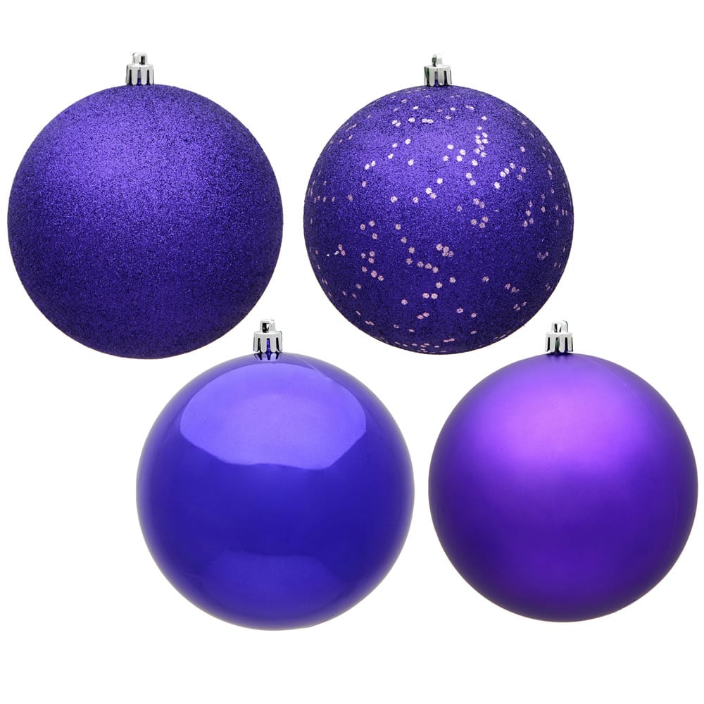 Vickerman - 2.75" Ball 4 Finish Assorted 20 Box - Purple