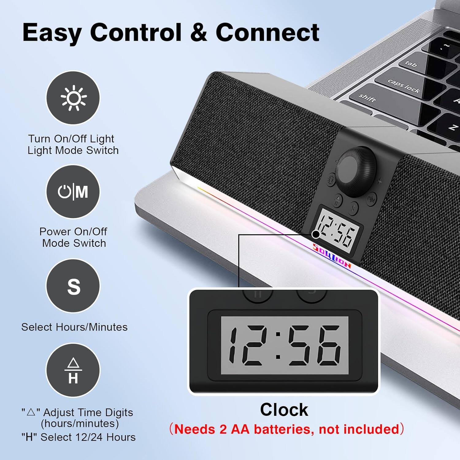 Stamp n Camp SOULION R80 Bluetooth Computer Speakers, USB Plug & Play ...