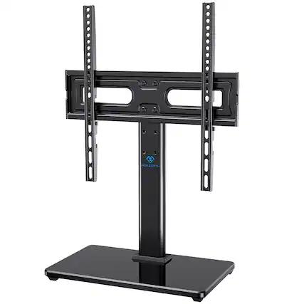 Front. Perlesmith - Universal TV Stand for 32"-60" TVs, Height Adjustable, Swivel, Supports Up to 88lbs, VESA 100x100 –400x400mm, PSTVS28B - Black.