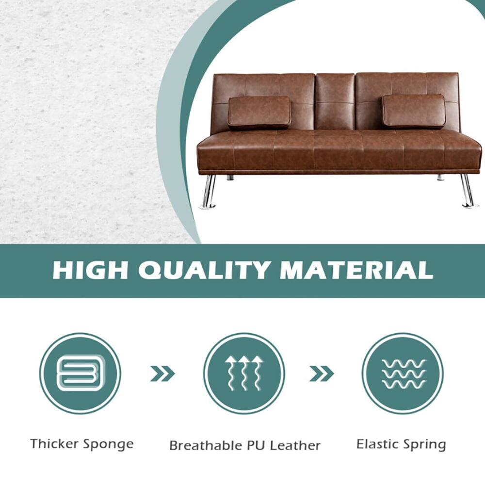 HIGH QUALITY MATERIAL  
- Thicker Sponge  
- Breathable PU Leather  
- Elastic Spring
