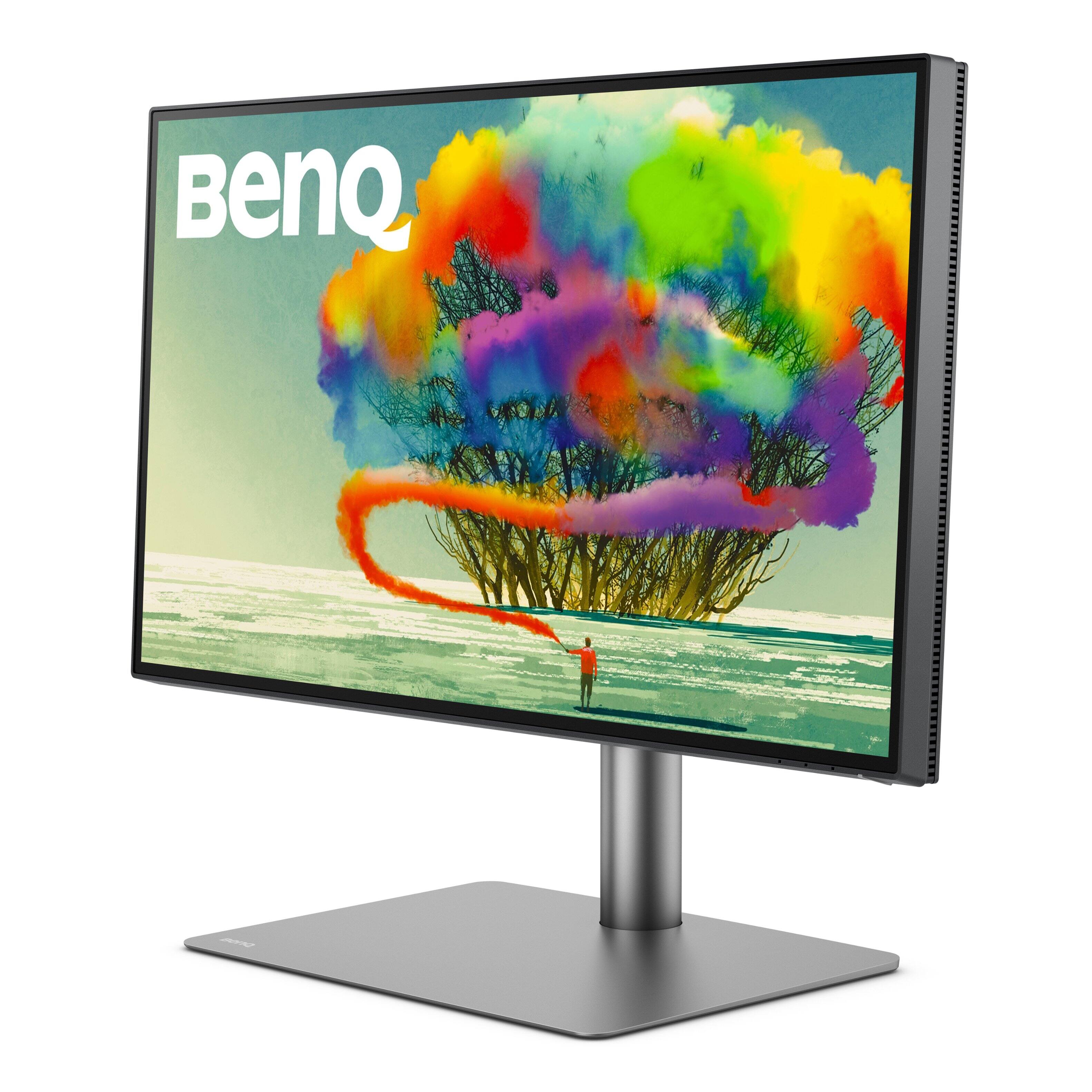 Left. BenQ - AQCOLOR PD2725U Designer 27" IPS LED 4K HDR 60Hz Mac Compatible Monitor (HDMI/DP/Thunderbolt 3 65W) - Metallic Gray.
