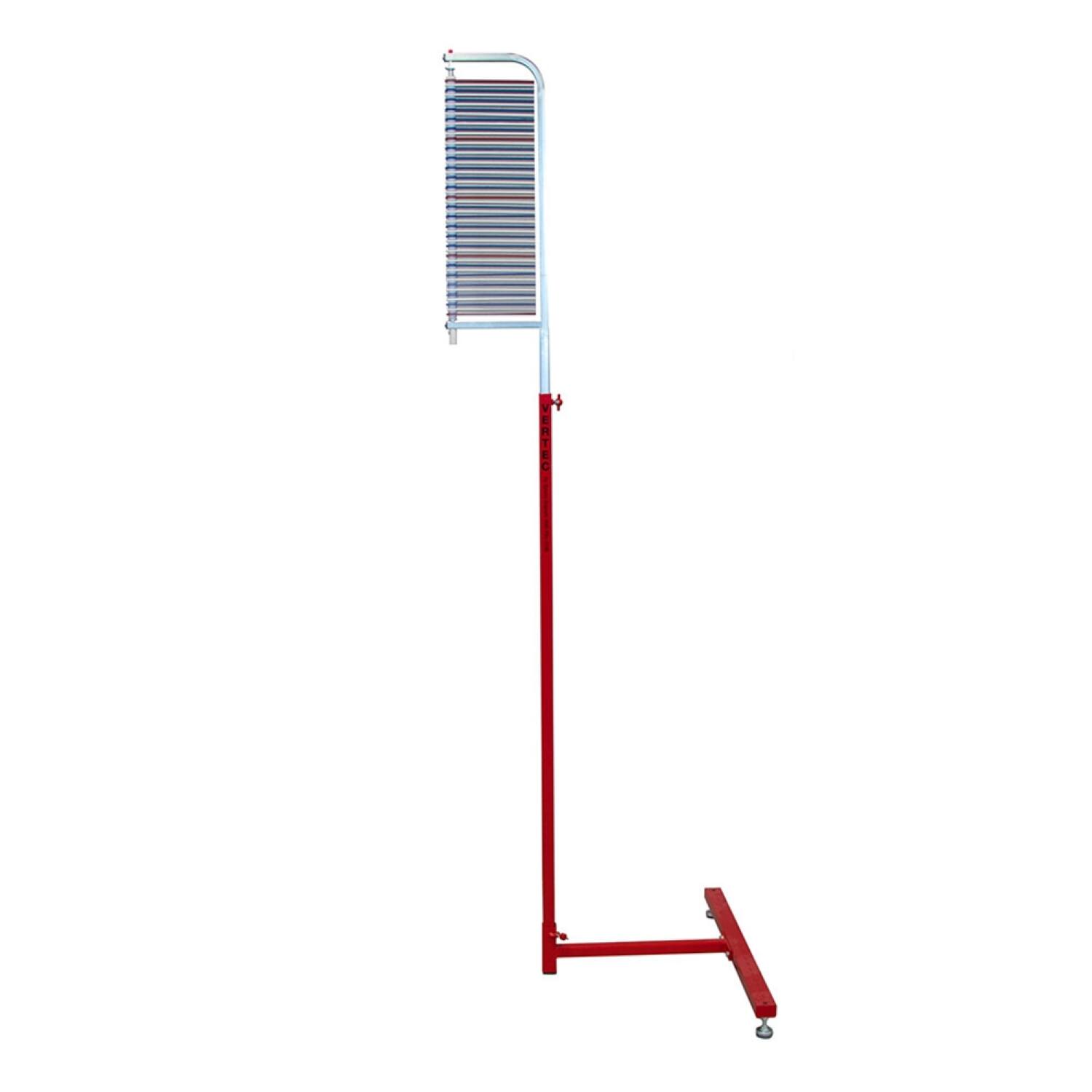 Alt View 1. Power Systems - Vertec 6-12 ft Wall Mounted Vertical Jump Tester - High Jump Training Equipment - Red.