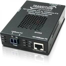 Transition Networks - SPOEB1039-105 Transceiver/Media Converter - 1 x Network (RJ-45) - 1 x LC Ports - DuplexLC Port - Black