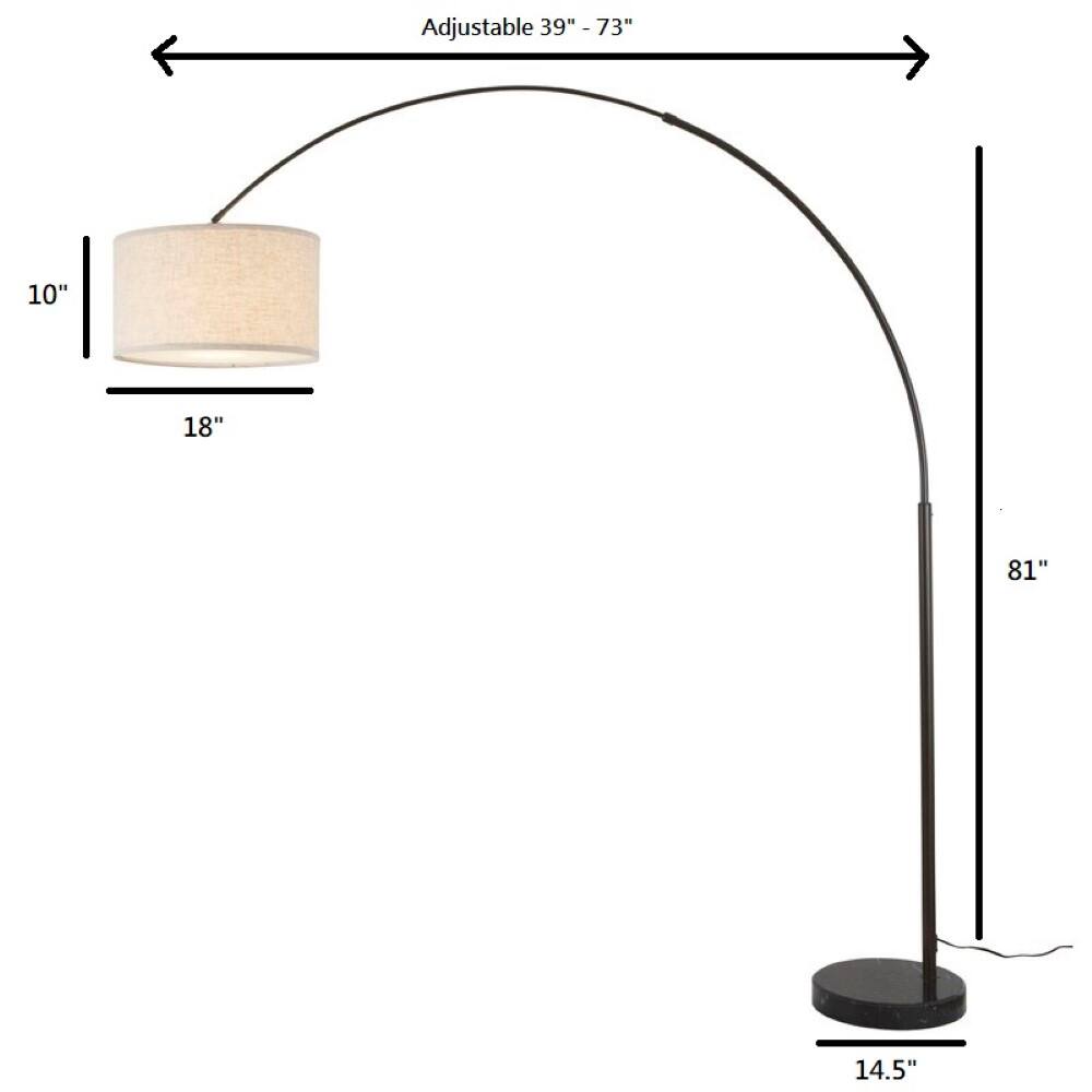 Adjustable 39" - 73"

10"  
18"  
81"  
14.5"