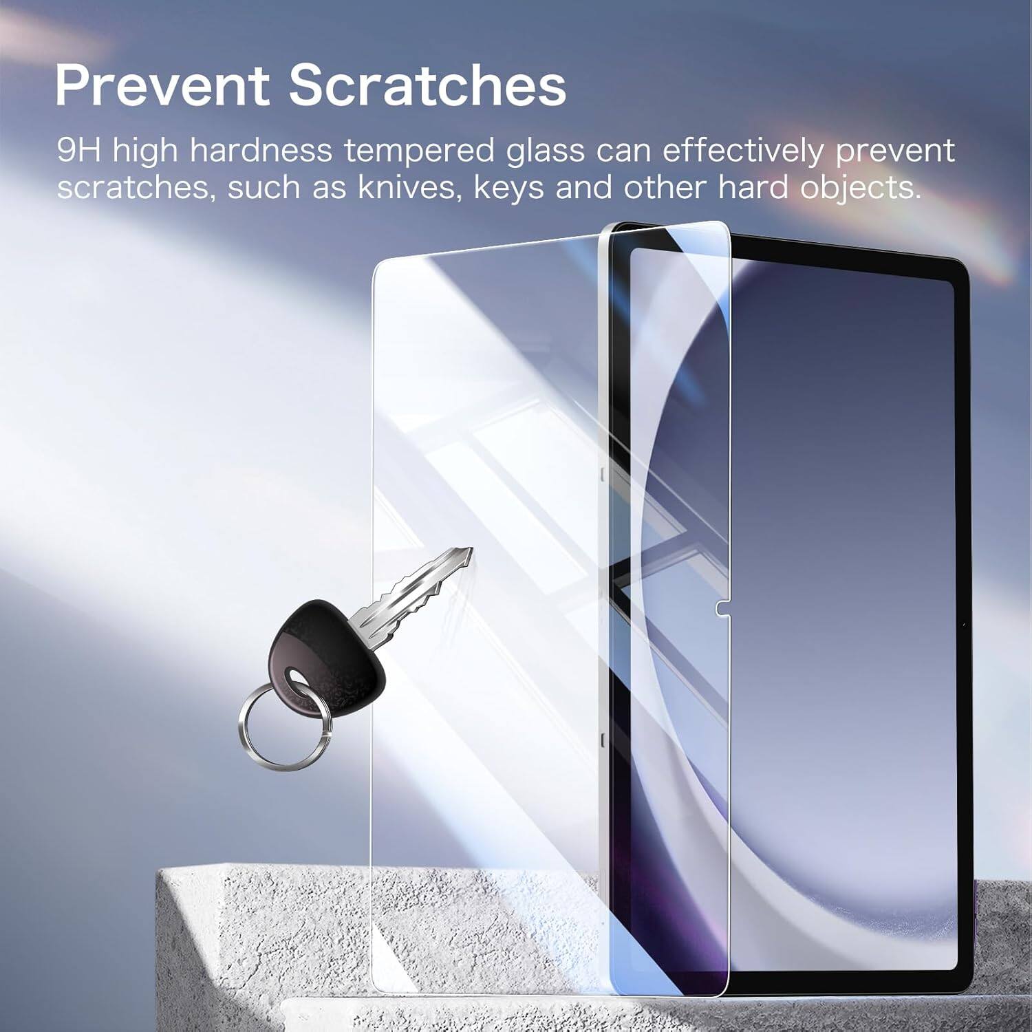 Prevent Scratches

9H high hardness tempered glass can effectively prevent scratches, such as knives, keys and other hard objects.