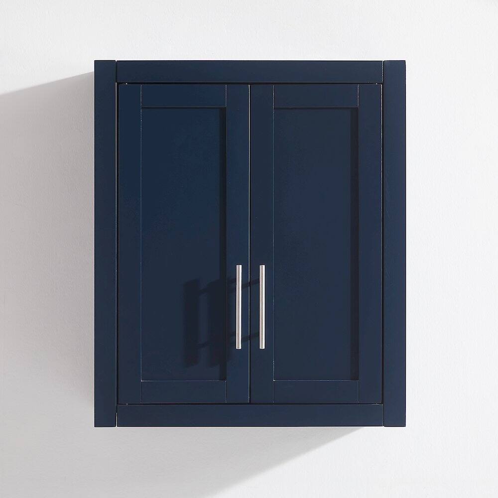 Alt View 9. Crosley Furniture - Savannah Wall Storage Cabinet - Navy.