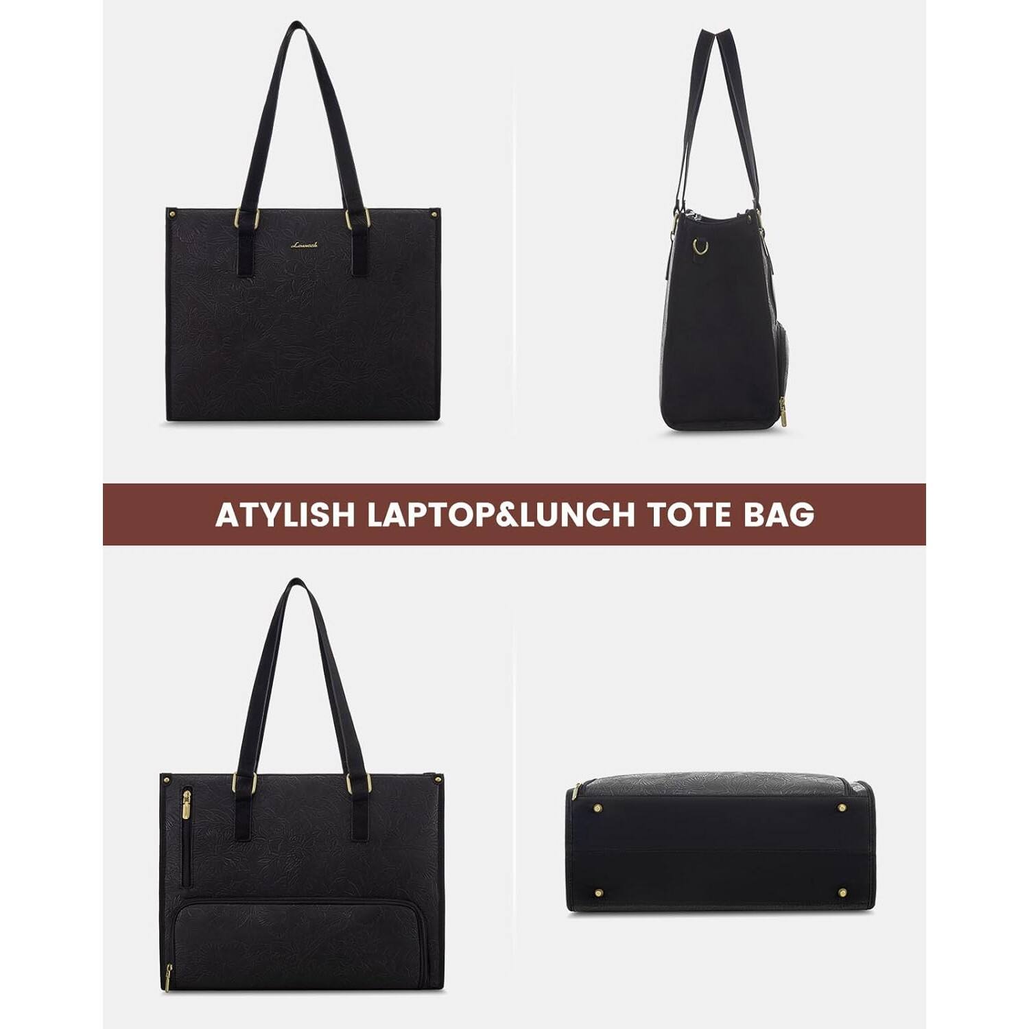 ATYLISH LAPTOP & LUNCH TOTE BAG