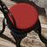 Alt View 8. Outsunny - Outdoor Bistro Chair Cushions Set of 4 with Machine Washable Cover, 15" x 15" x 3" Thick Round Seat Cushions - Wine Red.