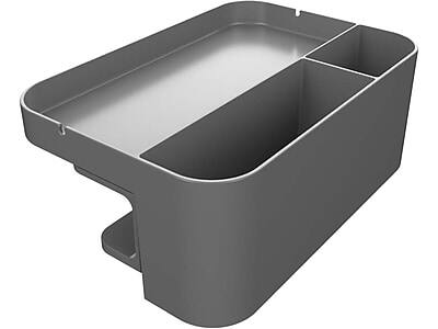 Alt View 2. Deflecto - Deflect-O Standing Desk ABS Plastic Large Desk Organizer, Gray (400002) - Gray.