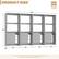 PRODUCT SIZE
Four Separate Packages
120"
80"
16"
30"
30"
30"
30"
The closet system will ship in four(4) separate packages and you may receive them at different times.