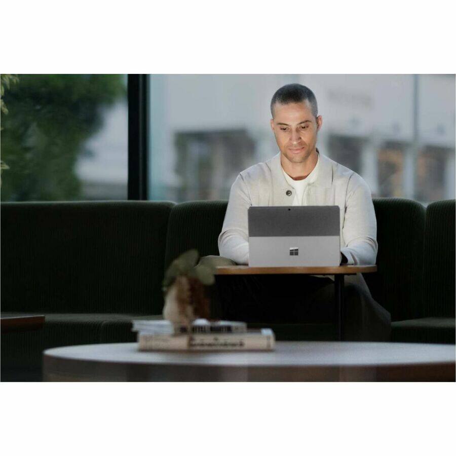 Alt View 1. Microsoft - Microsoft Surface Pro 10 Tablet - 13" - vPro Technology - 32 GB - 256 GB SSD - Platinum - TAA Compliant - Core Ultra 7 - Arctic Gray.