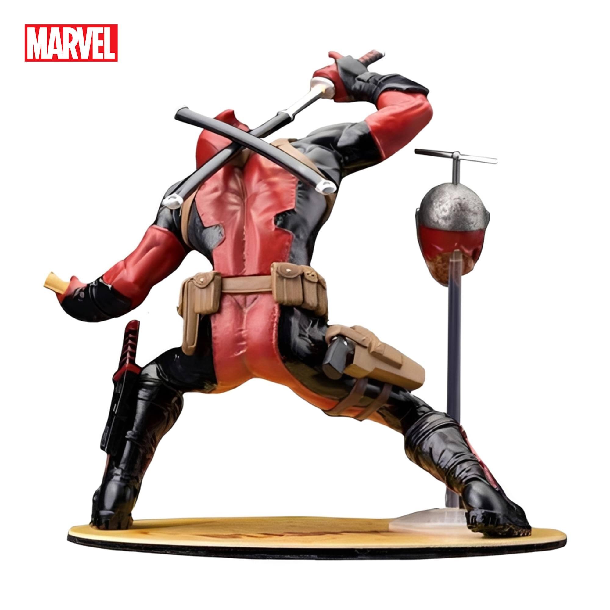 Alt View 3. Kotobukiya - Marvel Now ArtFX+ Deadpool Statue | SDCC 2015 Exclusive - Red.