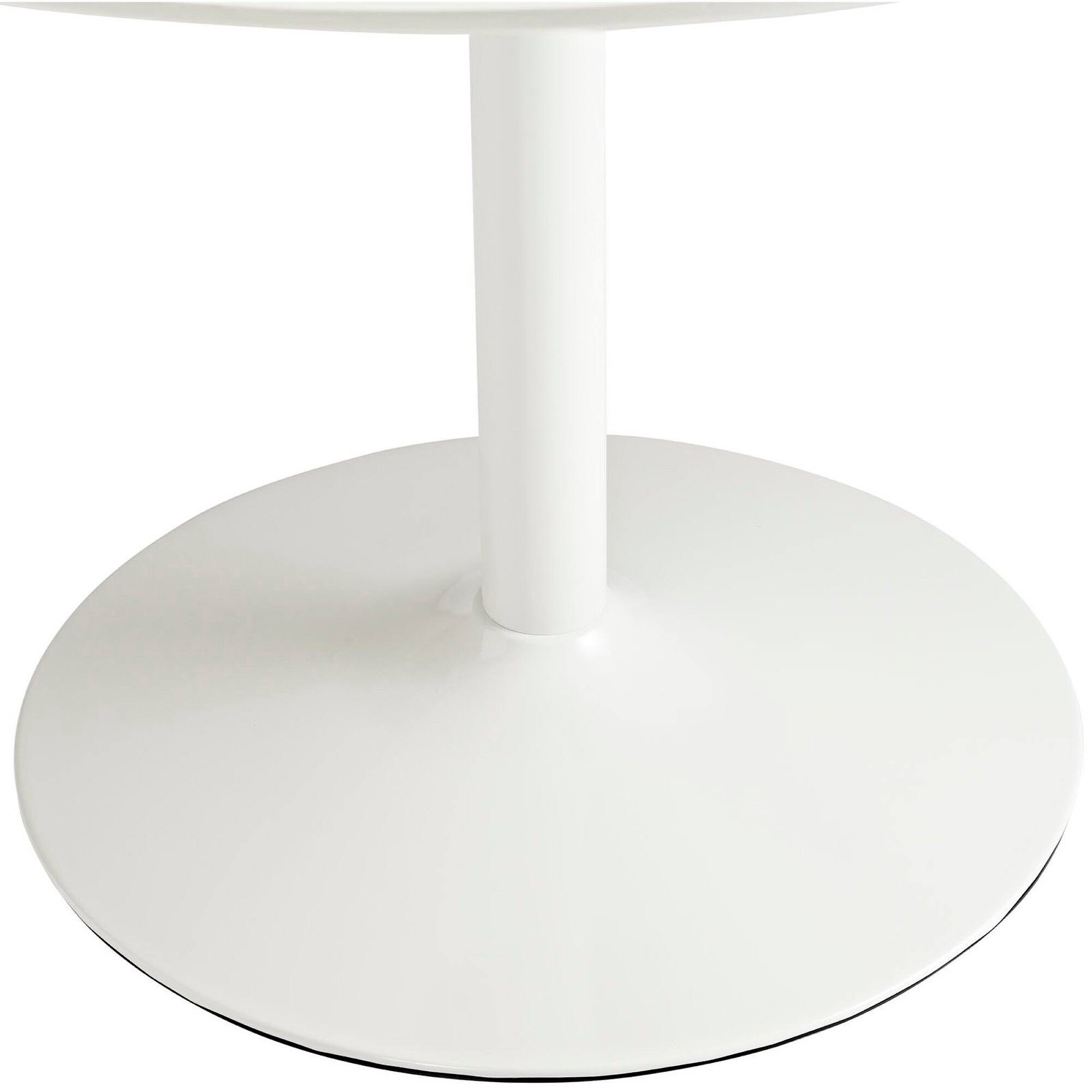 Left. Modway - Revolve Round Wood Dining Table by Modway - White.