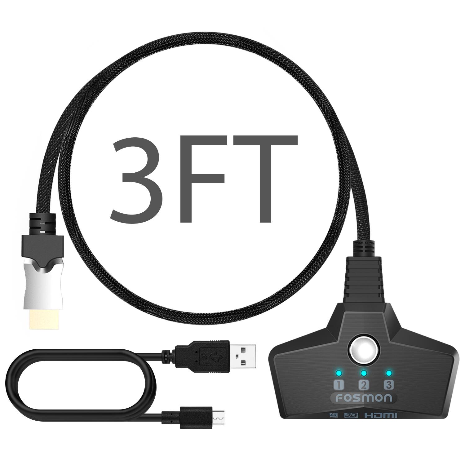3FT 1 2 3 Fosmon HDMI