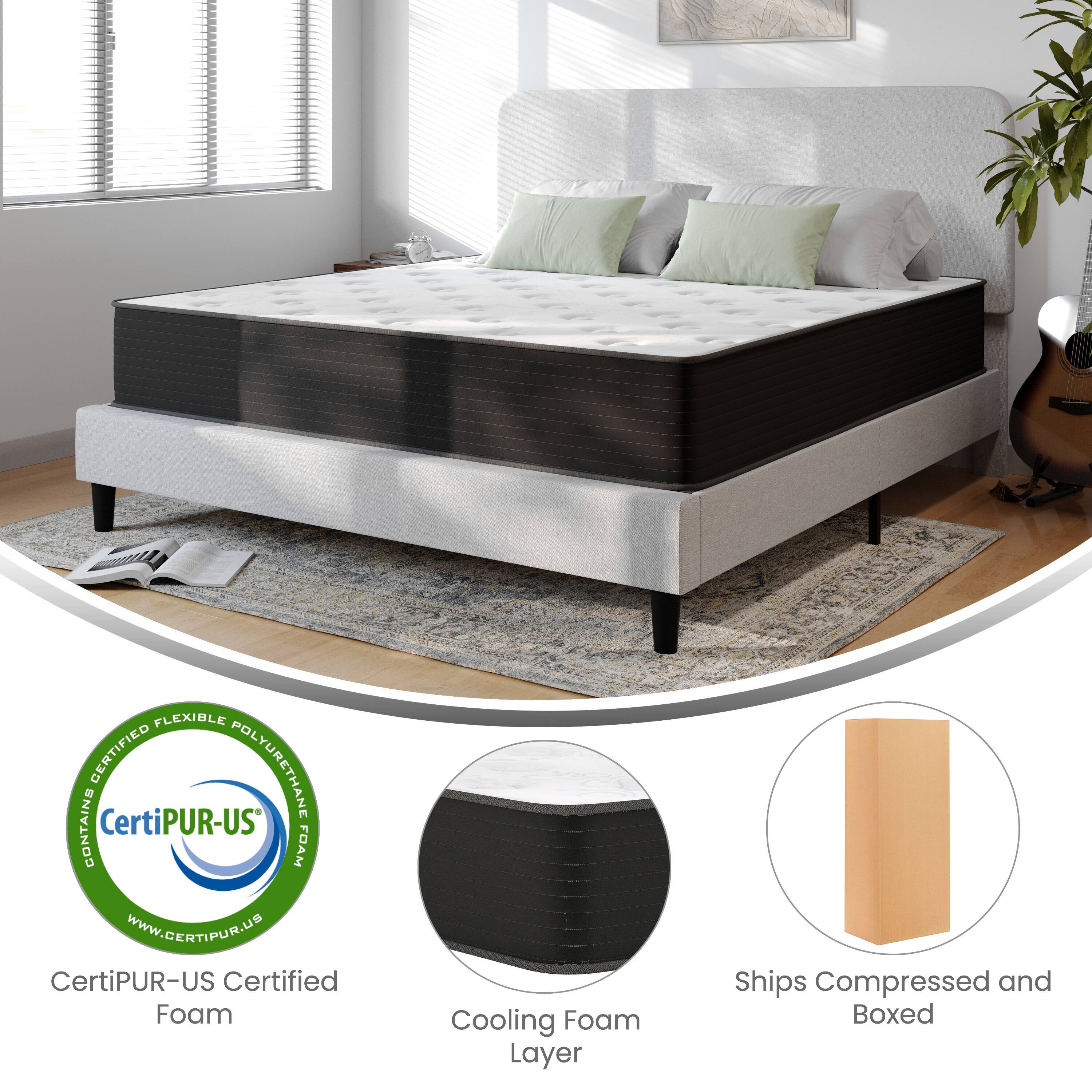 FLEXIBLE CERTIFIED POLYURETHANE CONTAINS CertiPUR-US FOAM  
www.CERTIPUR.US  
CertiPUR-US Certified Foam  
Cooling Foam Layer  
Ships Compressed and Boxed