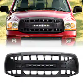 AMERICAN MODIFIED - Armor Grille for 2006 to 2008 Dodge Ram 1500 - Matte Black