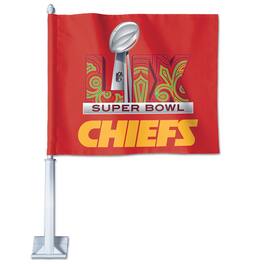 WinCraft - Kansas City Chiefs 2024 AFC Champions 11.75" x 14" Double-Sided Car Flag - Multicolor