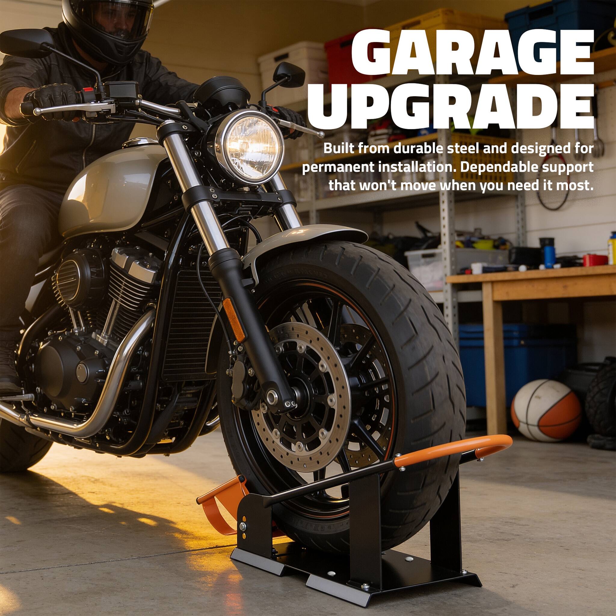 GARAGE UPGRADE

Built from durable steel and designed for permanent installation. Dependable support that won't move when you need it most.
