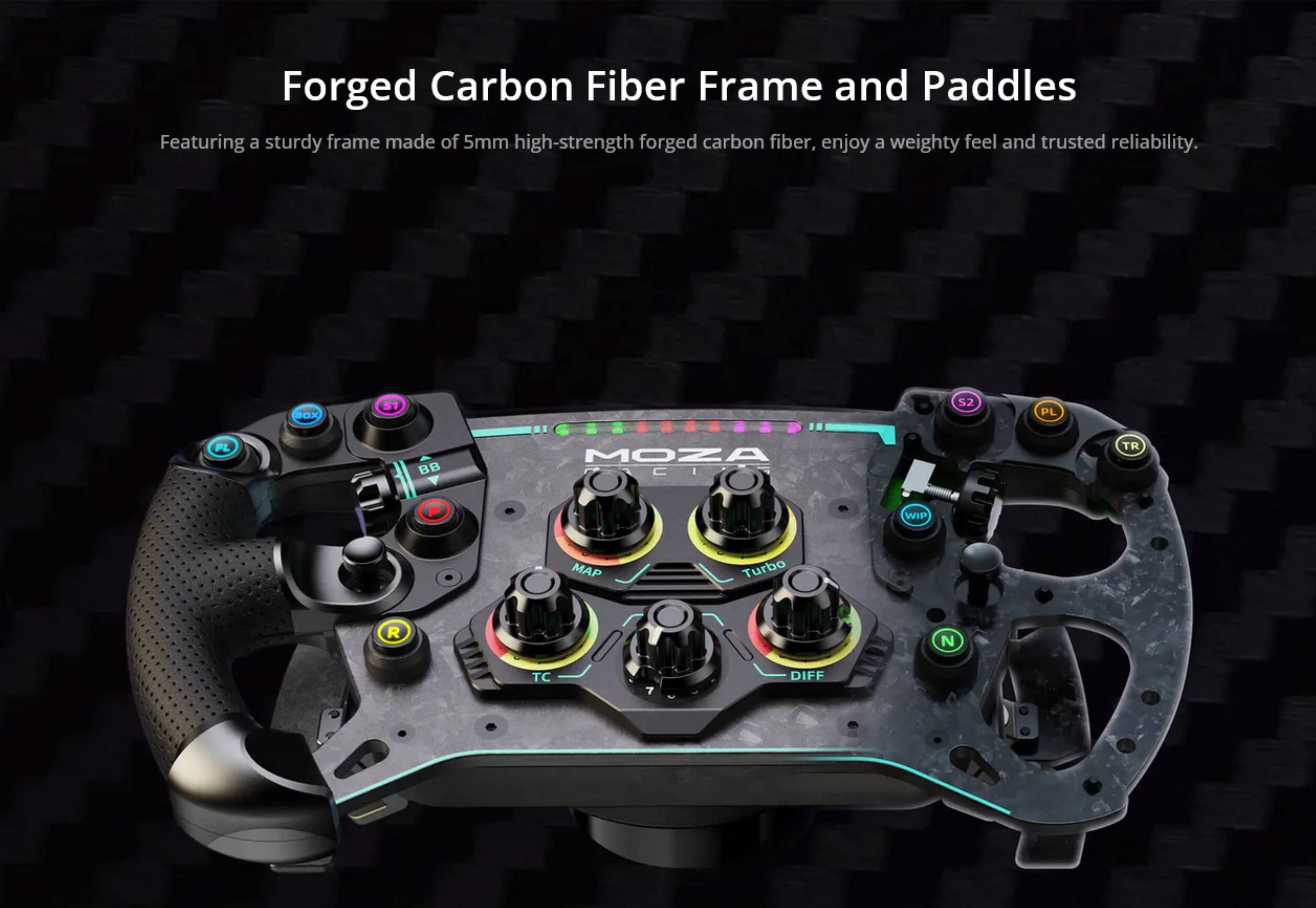 Forged Carbon Fiber Frame and Paddles

Featuring a sturdy frame made of 5mm high-strength forged carbon fiber, enjoy a weighty feel and trusted reliability.